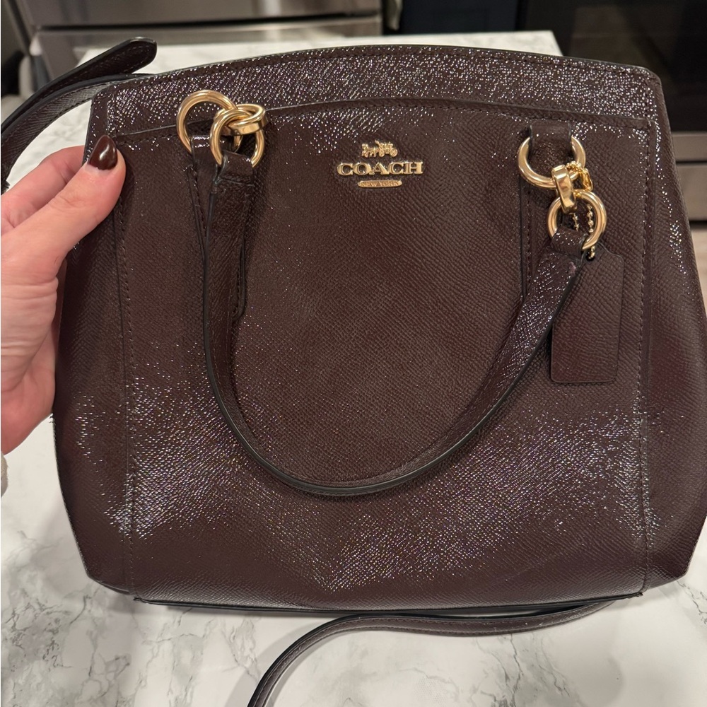 Coach Minetta 2 way brown Crossbody bag